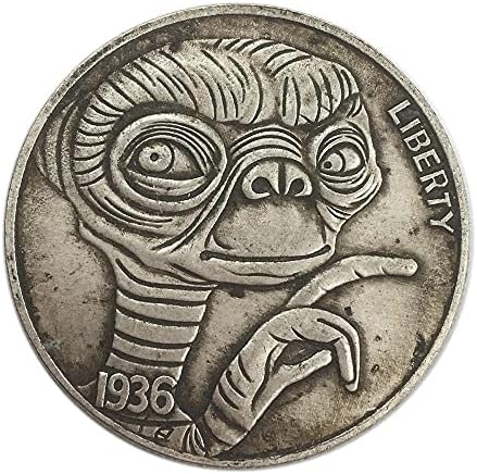 מוטל 1936 Alien Creative American 骷髅 מטבע מטבע מטבע מטבע מיקרו אוסף אוסף Collection Collection Collection