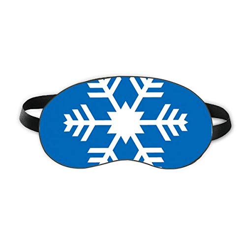 ספורט חורף כחול פתית שלג מתאר מגן שינה עיניים רכה לילה כיסוי גוון כיסוי עיניים