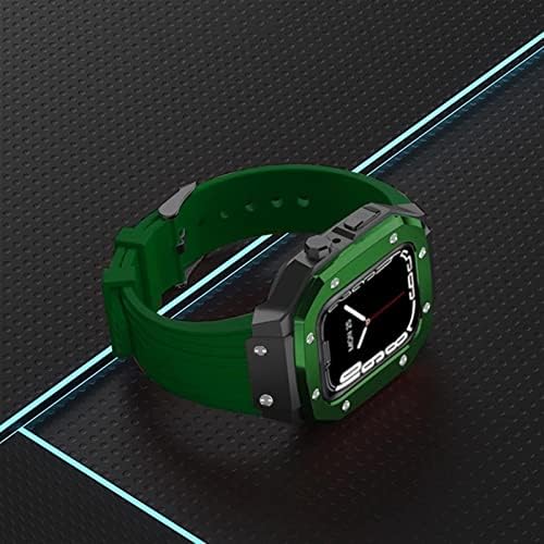 סגסוגת Velore Watch Case Strap for Apple Watch Band Series 7 45 ממ
