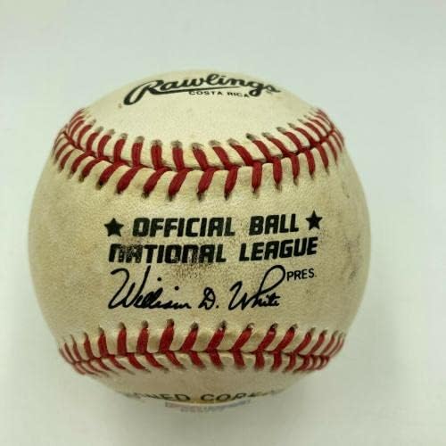 סנדי קופקס חתמה על מדבקת DNA בייסבול בייסבול רשמי של הליגה הלאומית - כדורי בייסבול חתימה