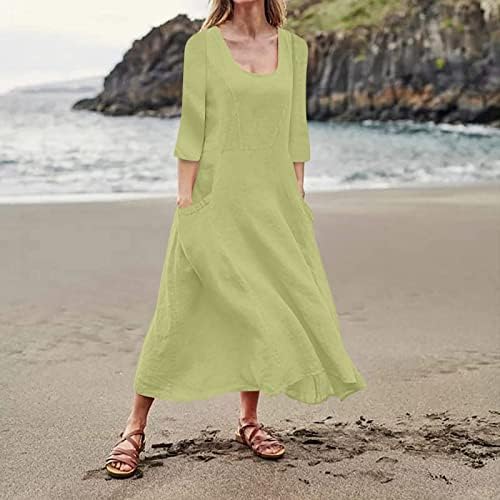 שמלות קיץ של FQZWONG לנשים 2023 מסיבה מזדמנת מקסי שמלות בתוספת נופש חוף הוואי זורם גודל