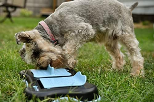 חידת כלב אינטראקטיבי פאזל קערת צעצוע איטי מזין עבור מנת משכל אימון כלבים קוגניטיבית מחלות דימנסיה. סיוע עיכול, חכם החלקה, איטי האכלה,
