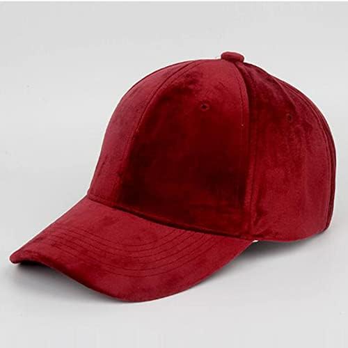 כובע משאיות וינטג 'כתוש כובע אבא רגיל כובע כובע בייסבול קטיפה חדש לנשים כובע ספורט כובע היפ הופ כובע לא מובנה