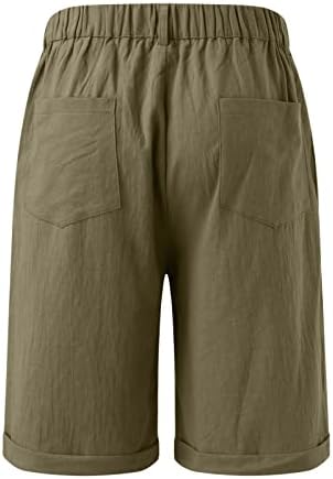 גרפיקה מכנסיים קצרים ברמודה נשים אורך ברך אורך ברך ג'רזי קיץ מזדמן עם כיסים עמוקים טרקלין ארוך מכנסי חוף קצרים