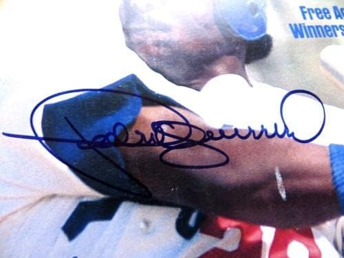 פדרו גררו חתם על מגזין חתימות רחוב וסמית '1984 דודג' רס ג ' יי. אס. איי 04506-מגזינים עם חתימות של ליגת הבייסבול