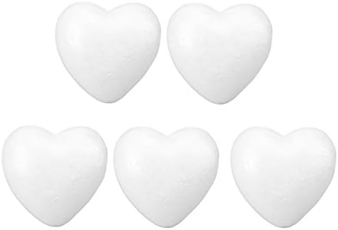 KISANGEL 5 יחידות קצף לבבות כדורי קלקר כדורי קצף מלאכה לקישוטים לחתונה מדגמי מלאכה 8.5 סמ