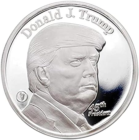1 טרוי עוז .999 מדליית כסף טהורה הנשיא 45 דונלד טראמפ והבית הלבן