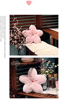 כרית פריחת דובדבן טואלי כרית חדר קאוואי תפאורה יפנית קוואי קאוואי כריות קטיפה אסתטיות דקורטיביות לבנות ספה מיטה
