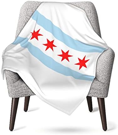 דגל שיקגו שמיכה לתינוק 30 x 40 באולטרה פעוטות רכה שמיכה שמיכת סיעוד שמיכה לילדים שמיכות מיטות