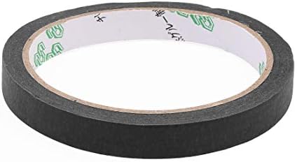 AEXIT CREPE נייר ציוד חשמלי שחור שחרור קל ציירים קלטת מיסוך 22 YDS אורך x 0.4 רוחב 2 יחידות