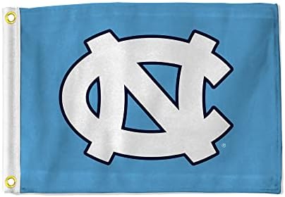 אוניברסיטת צפון קרוליינה טאר עקבים דגל 12.5 x 18 דגל דגל גולף דגל גולף - עגלות UNC TAR - צפון קרוליינה כחולה
