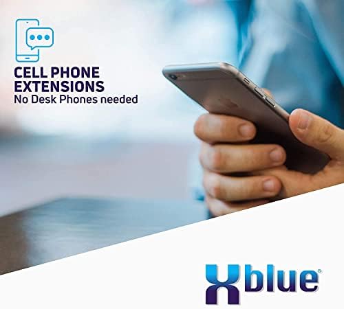 XBLUE QB1 צרור מערכת עם 10 טלפונים IP IP IP5G כולל דיילת אוטומטית, דואר קולי, תוספות טלפוניות סלולריות ומרוחקות והקלטת שיחות