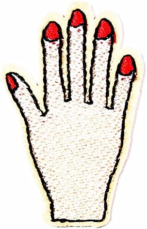 מיני יד קריקטורה אופנה תיקון חמוד יד מדבקת קרפט תיקוני אפליקציה עשה זאת בעצמך רקום לתפור ברזל על תיקון סמל בגדי תלבושות אבזר תפירה