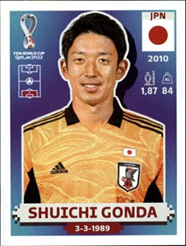 2022 גביע העולם של פאניני מדבקת קטאר JPN3 Shuichi Gonda Group E JAPAN MINI מדבקה כרטיס מסחר