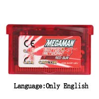 רומגאם 32 סיביות קונסולה כף יד משחקי וידאו קלף כרטיס מגה סדרה סדרת האיחוד האירופי גרסה Megaman 4 Sun Red