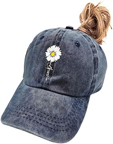 אמונה מבורכת מתכווננת לנשים מתכווננת כובע קוקו כובע בייסבול וינטג 'שטוף