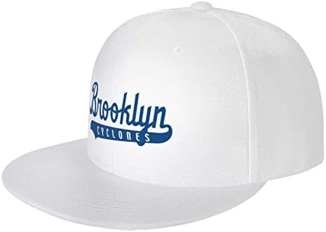 ברוקלין ציקלונים כובעי גברים שטוח ביל מצויד כובעי היפ הופ ראפ מתכוונן בייסבול נהג משאית אבא כובע היפ הופ כובע