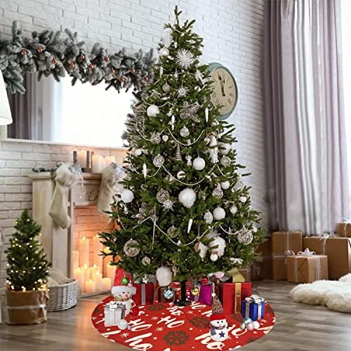 חצאית עץ חג המולד- חצאית עץ הוהו 36 אינץ 'פתיתי שלג חצאית עץ לעץ חג המולד עיצוב חג המולד קישוטים למסיבת חג עץ