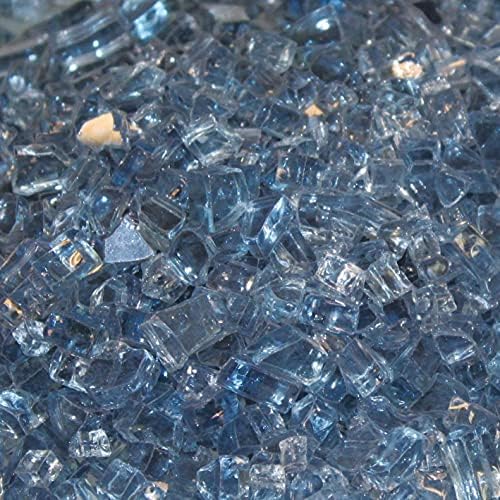 אמפייר קומפורט מערכות זכוכית דקורטיבית מרוסקת - כחול שקוף