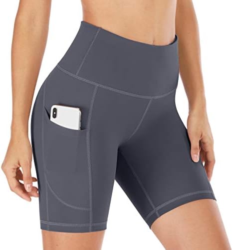סט מכנסי פרימיום של יוגה - כולל חותלות קפרי 1 לנשים עם כיסים ， 1 מכנסי אופנוען נשים עם מכנסי יוגה של אימון כיסים