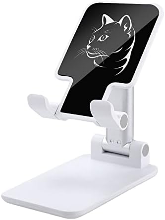 פנים חתול על טלפון סלולרי מתקפל עמדת זווית מתכווננת גובה טבליות מחזיק