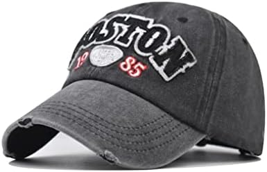 Xibeitrade וינטג 'בוסטון כותנה כובע בייסבול גברים נשים רטרו ספורט כובע שמש חיצוני