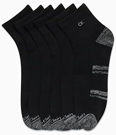 גרבי הגברים של קלווין קליין - גרביים חתוכים ברבע מרופדים אתלטי