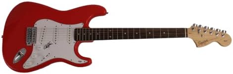 קרלי סיימון חתמה על חתימה בגודל מלא מכונית מירוץ אדומה פנדר סטרטוקסטר גיטרה חשמלית עם אימות PSA/DNA - ללא סודות, עוגות חמות, משחקים פוסום,