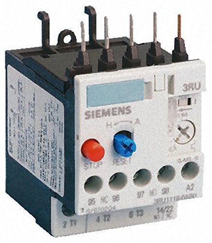 Siemens 3RU11 16-0GB0 ממסר עומס יתר תרמי, להתקנה על מגע, גודל S00, 0.45-0.63A טווח הגדרת