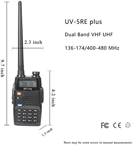 Pofung UV-5RE פלוס רדיו חזיר 8 וואט כף יד דו כיווני רדיו טווח ארוך טווחים למבוגרים