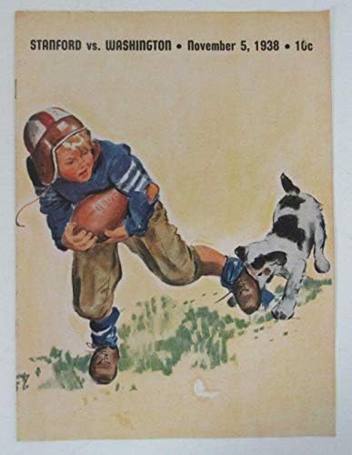 1938 סטנפורד נגד תכנית משחק כדורגל במכללת וושינגטון 151845 - תכניות מכללות