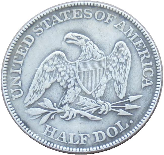 דגל חצי דולר חצי דולר 1852 מטבע זיכרון מעופף מצופה כסף