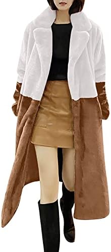 מעיל ארוך של Foviguo לנשים, Homewear Modern Cardigan Ladie בחורף ארוך שרוול ארוך עוטף דש קרדיגן חם