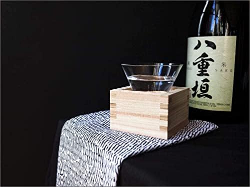 יפן ברגיין 3323, כוסות סאקה מעץ קטנות מעץ יפני קופסת סאקי סאקי יפנית מיוצרת ביפן, 2 אונקיה, סט של 2