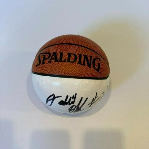 Jahlil Okafor חתום על חתימה חתימה Spalding NBA מיני כדורסל - כדורסל חתימה