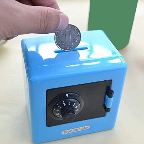 קופסא כסף סיסמא צעצוע מיני 6 אדום מספר כחול פיגי קופסת מטבע צהוב בנק ירוק
