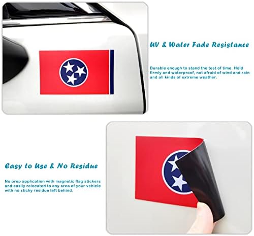מדבקות מגנט דגל JBCD Tennessee - למשאית רכב שטח לרכב