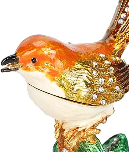 ציפור תכשיט תיבה, לסביבה ידידותי ציפור פסל ציפור אוסף קישוט ציפור צלמית עבור עיצוב הבית