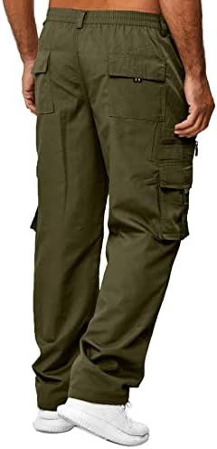מכנסי מטען לגברים מכנסיים אתלטיים מזדמנים מכנסי טיול רופפים מכנסי טיול חיצוניים לובשים מכנסיים עם כיסים
