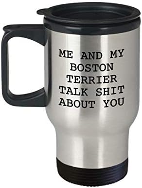 דברים של בוסטון טרייר - סחורה - כוס - רעיונות למתנה - מתנות כוס - ספל קפה מבודד - חום - SKU MIG