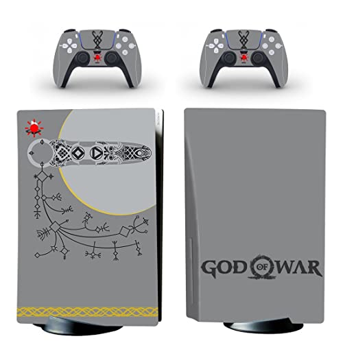 עבור PS5 דיגיטלי - משחק אלוהים הטוב ביותר מלחמה PS4 - קונסולת עור ובקרות PS5, עור ויניל לפלייסטיישן DUC -765 חדש