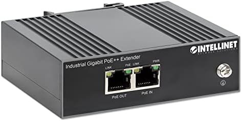 פתרונות רשת אינטליגנט תעשייתית Gigabit Poe ++ Extender, יציאת פלט של 80 וואט, מרחיבה עד 328 רגל, DIN-Rail Mountable, IEEE 802.3BT/AT/AF-תואם,