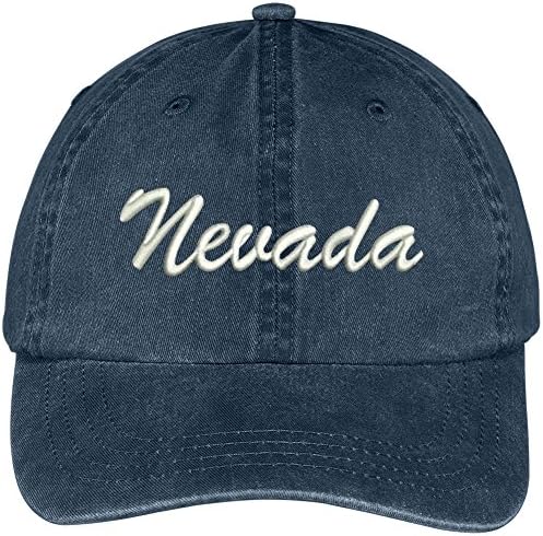 טרנדי הלבשה חנות מדינת נבדה רקום נמוך פרופיל מתכוונן כותנה כובע