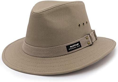כובע שמש ספארי בד מקורי לגברים, 2 1/2 שוליים, עד 50 + הגנה מפני השמש