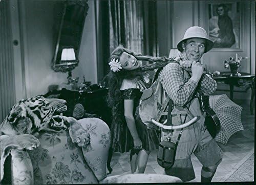 תצלום וינטג 'של אנליסה אריקסון ונילס פופה בסצנה מתוך סרט שנקרא Don39; לא לוותר. 1946.