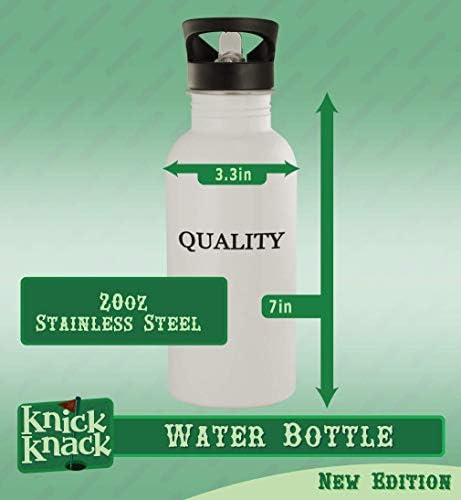 מתנות Knick Knack serenate - 20oz נירוסטה hashtag בקבוק מים חיצוני, כסף