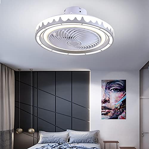 מאוורר תקרה לחדר שינה קוטית עם אור ושלט רחוק 3 מהירויות לעומק מאוורר LED אור תקרת תקרת 72W סלון מודרני אור מודרני מאוורר תקרה שקט אור/כסף