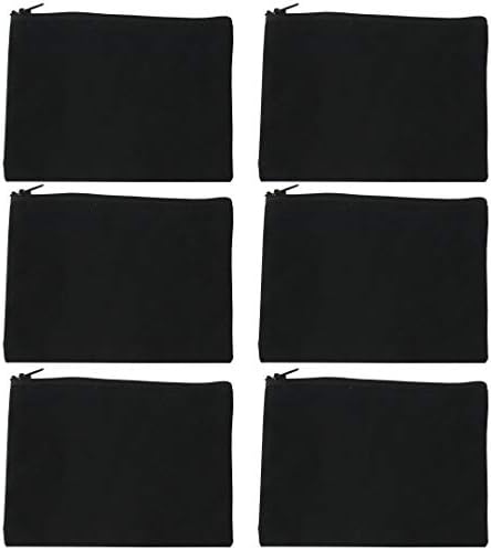מלכים של ניו יורק שחור שחור שקית איפור בד כותנה עם רוכסן 9x6 קוסמטיק בתפזורת