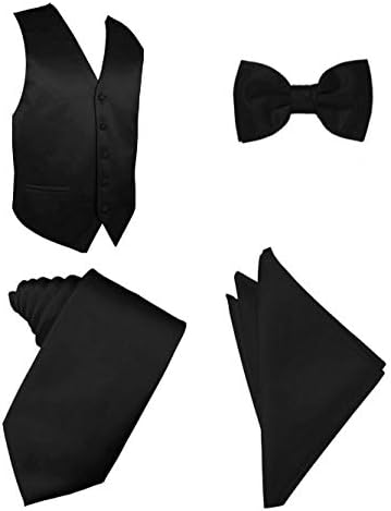 אוליבר ג ' ורג ' 4 מחשב גברים של מוצק פורמליות חזיית טוקסידו שמלת אפוד עניבה עניבת פרפר ממחטה סט עבור חליפה או טוקסידו