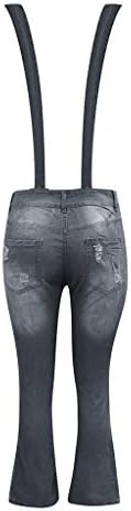 ג'ינס קרע לריאו קרוע לנשים סרבלים מזדמנים רומפרים שטופים סרבלים סרבלים y2k מכנסי מכנסי מכנסי מכנסי מכנסיים